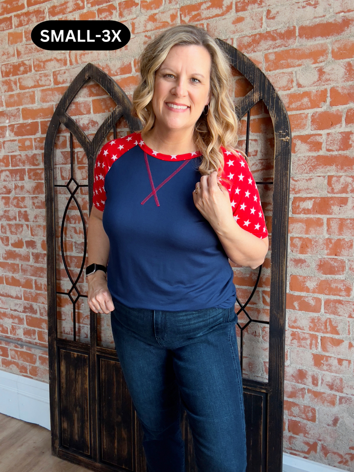 Pursuit Of Happiness Star Sleeve Tee