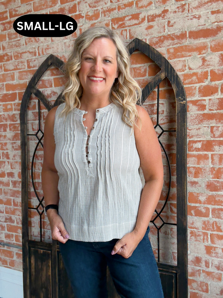 Make It Count Pinstriped Tank