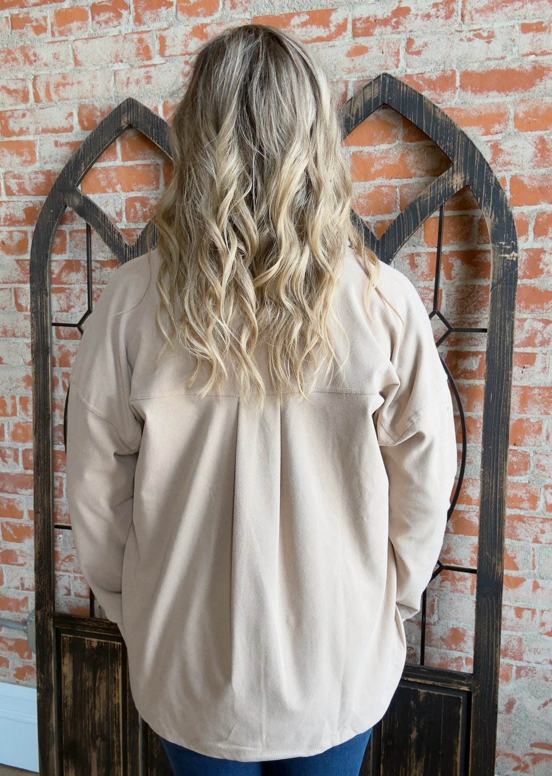 I Like It Simple Shacket-Sand