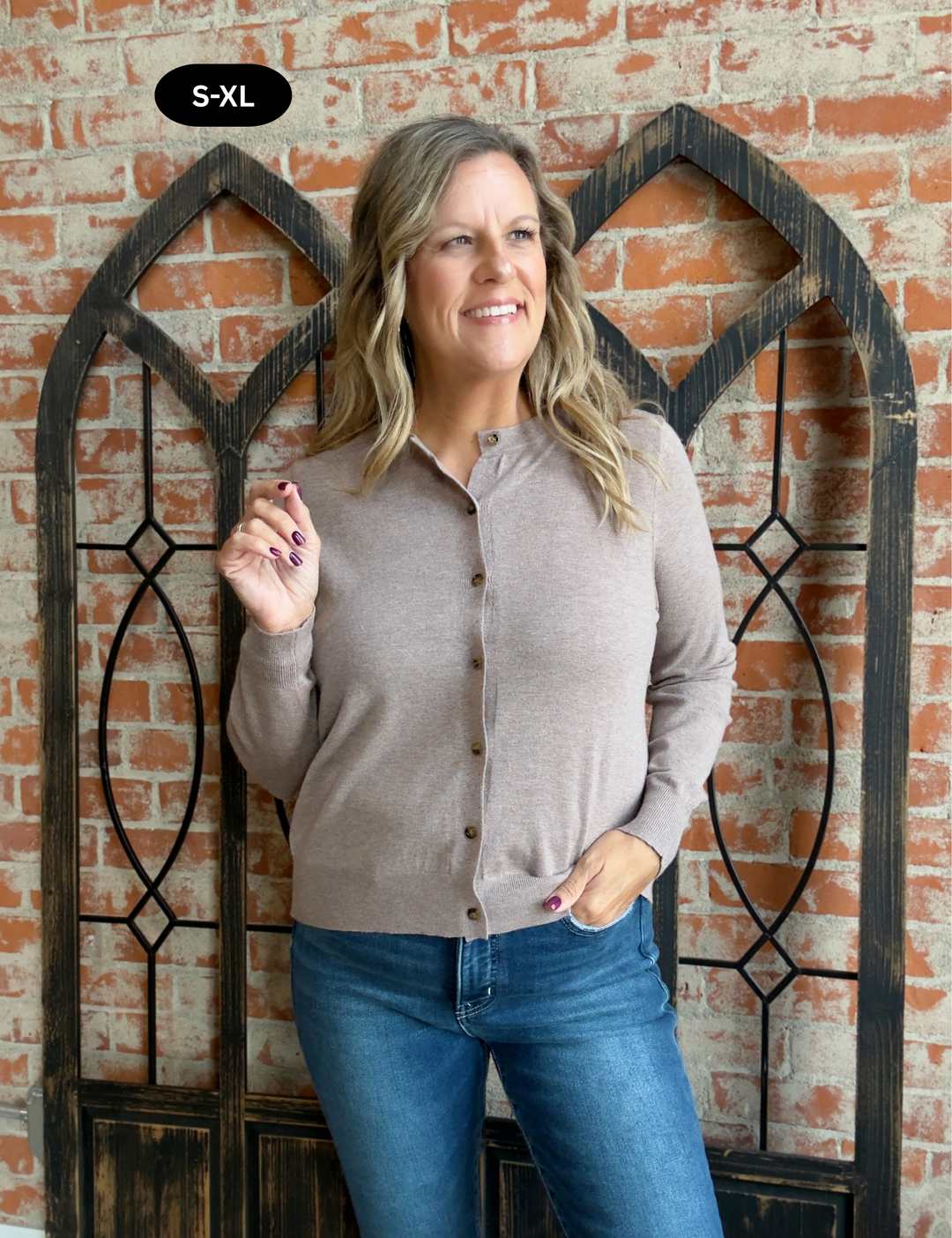 Never Late Button Cardigan