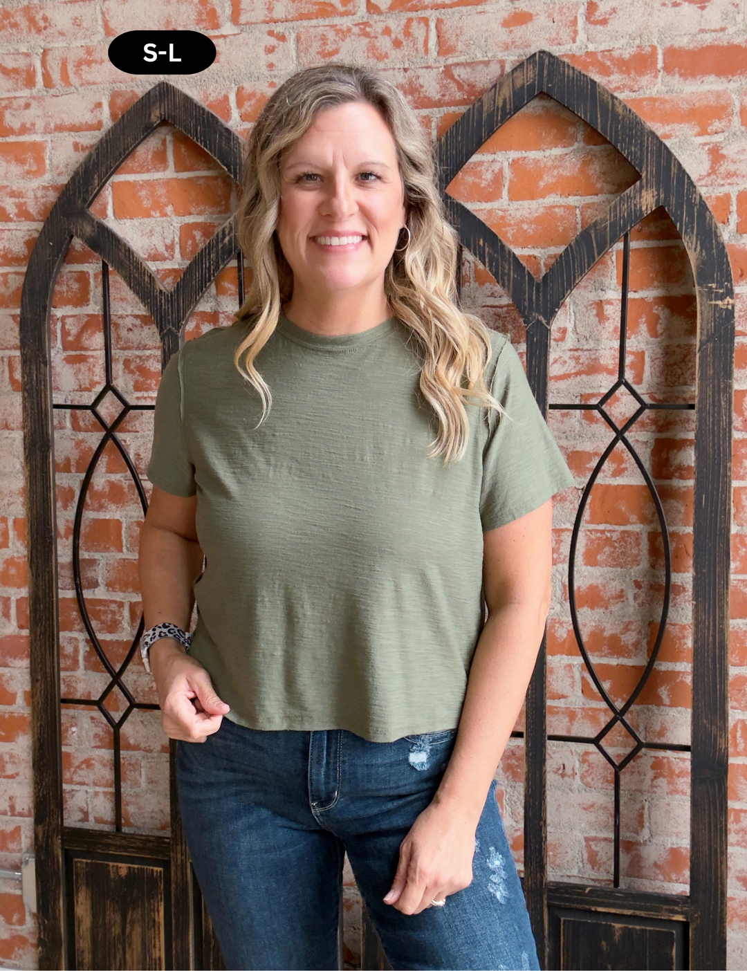 New Favorite Tee-Olive & Mocha