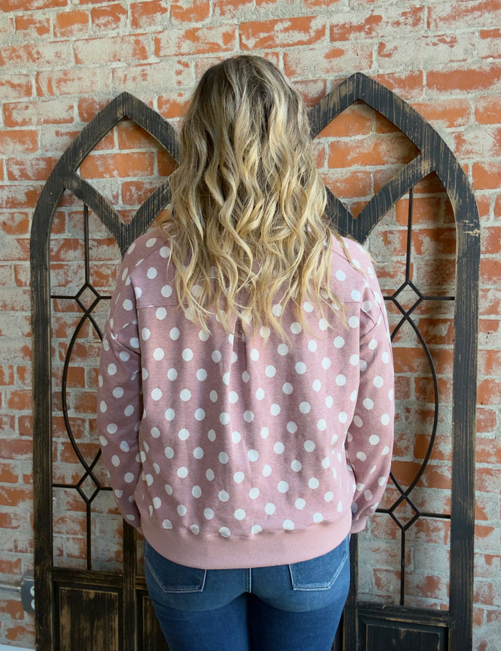 On Repeat Polka Dot Crew-2 Colors