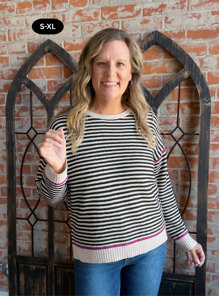 Never Worry Stitched Sweater