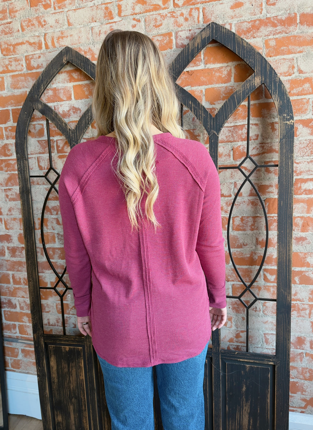 Follow Me Thermal Long Sleeve -Cabernet