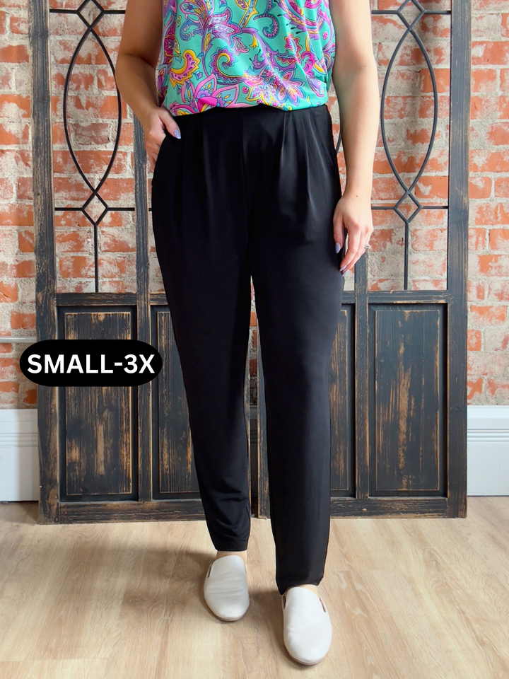 Unexplainable Pleated Dress Pant- Black