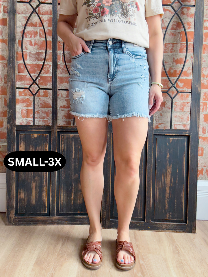 Judy Blue On Edge Shorts
