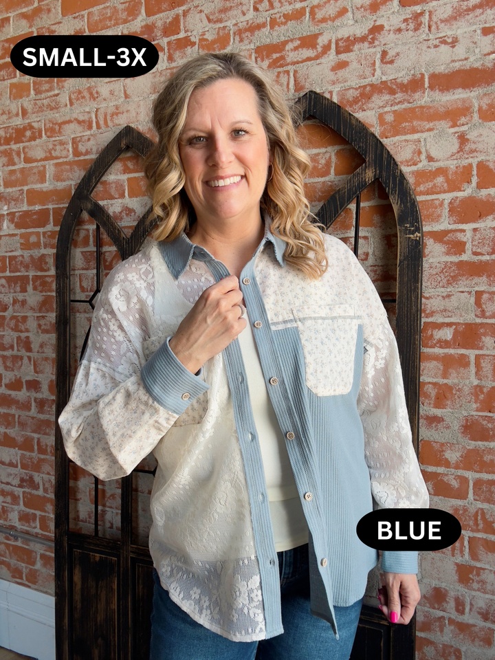 Turning The Corner Floral Button Up-2 Colors