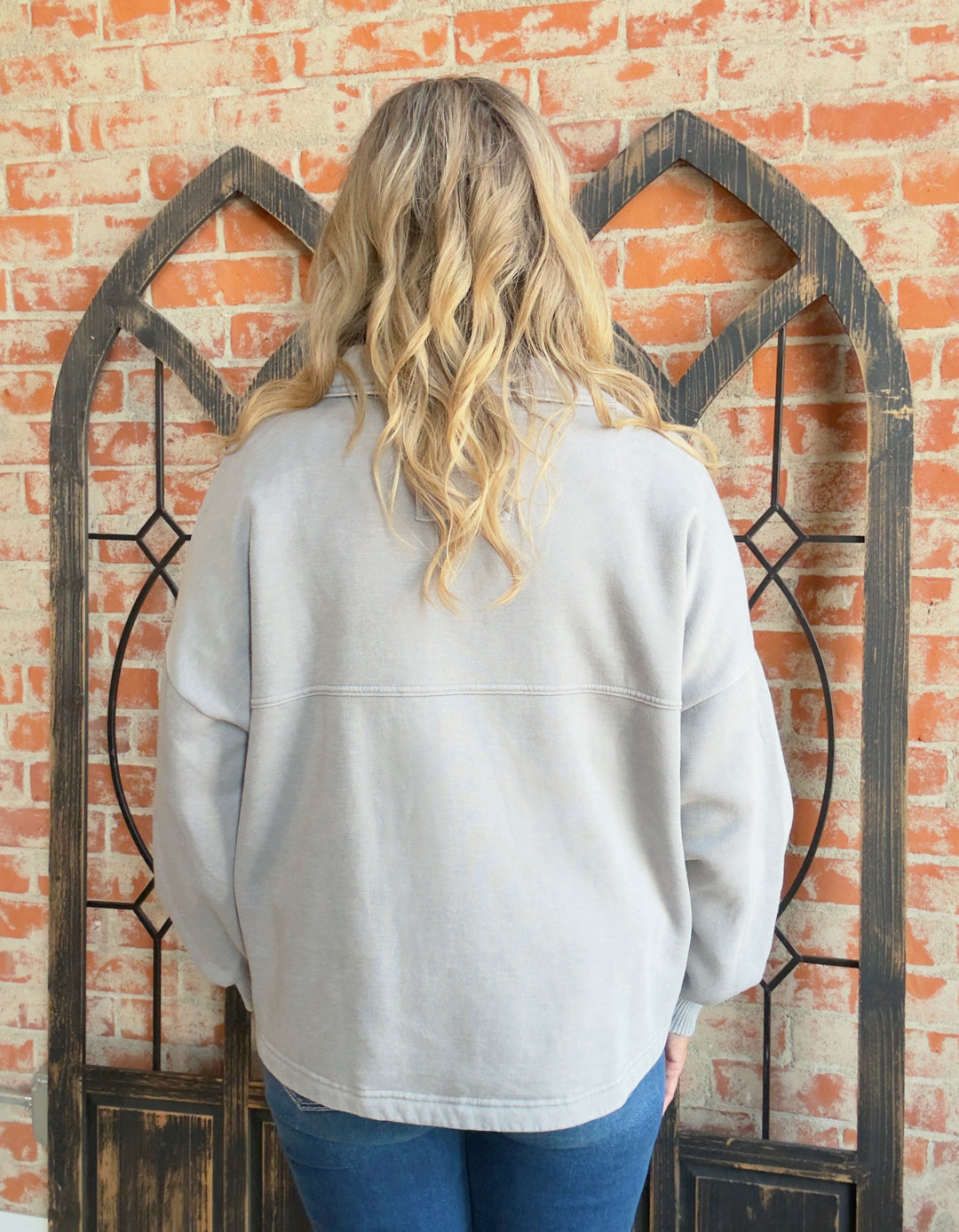 Got It All Down Acid Wash Jacket-Grey