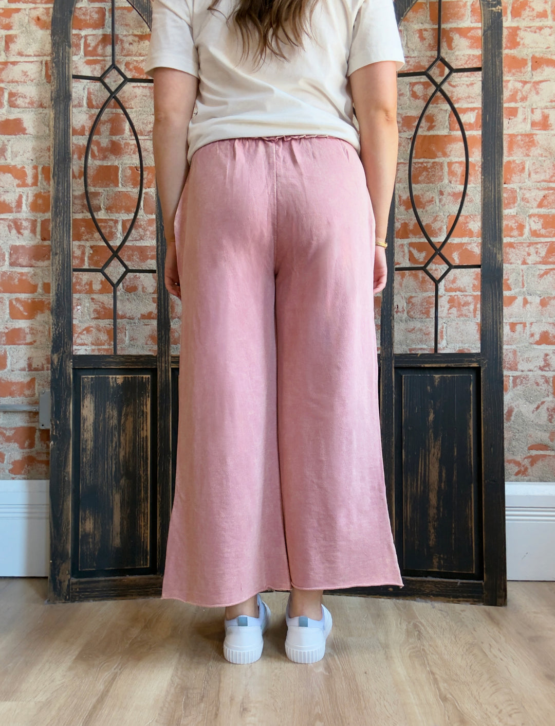 Getting Used To It Washed Pant-Pink & Blue