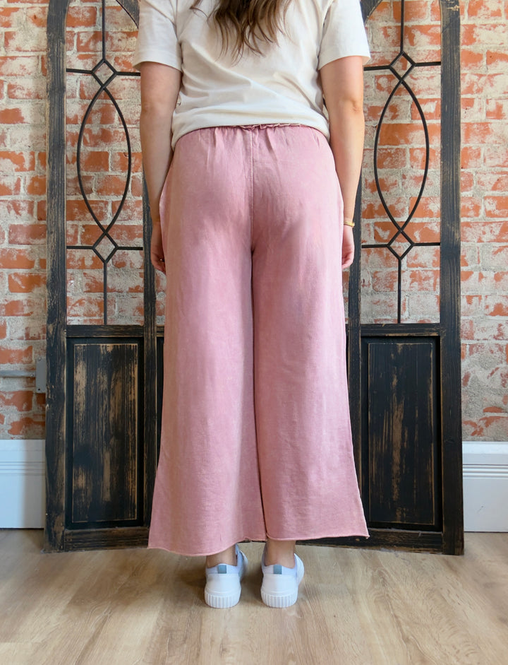 Getting Used To It Washed Pant-Pink & Blue