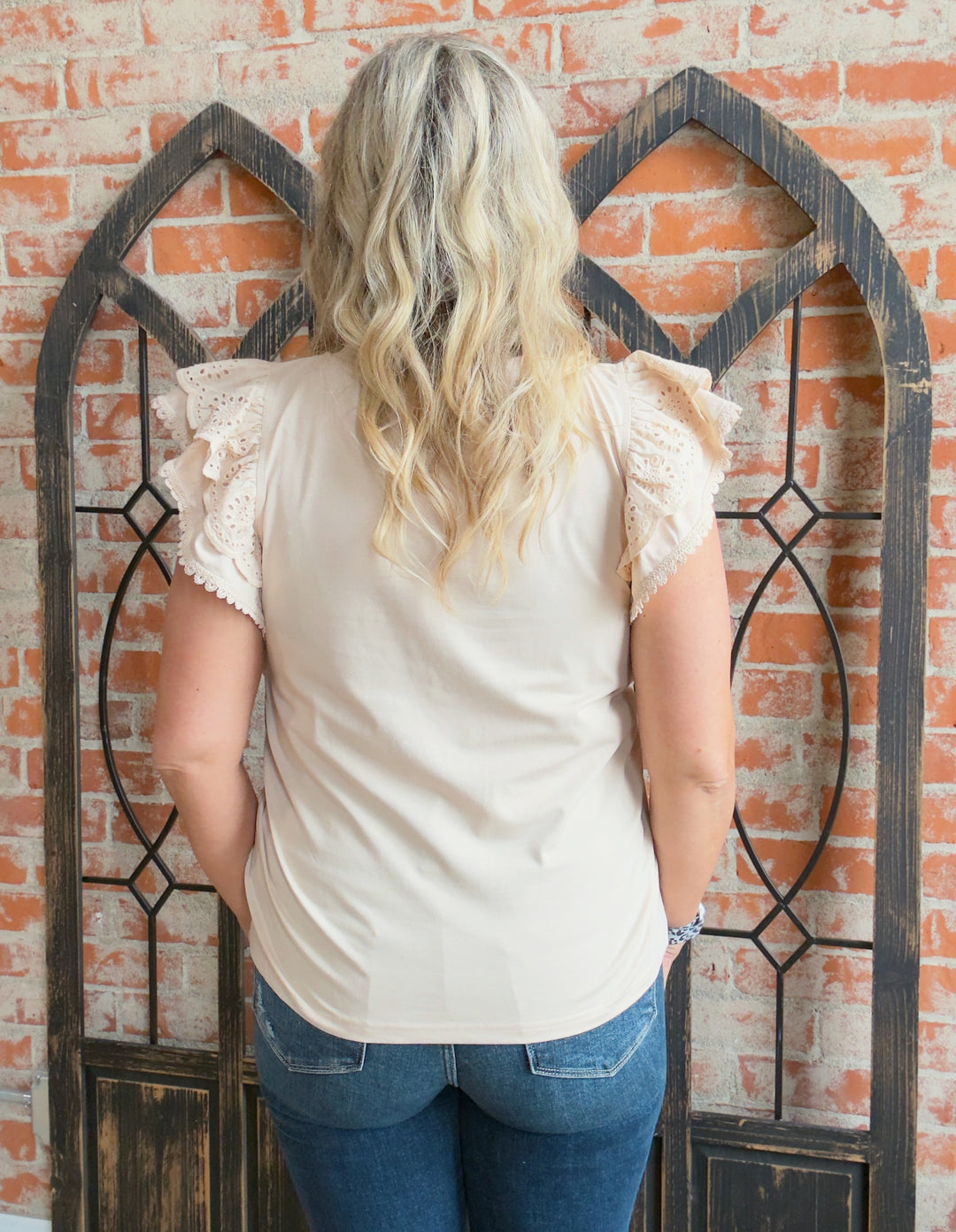 Head In The Clouds Crochet Sleeve-Natural