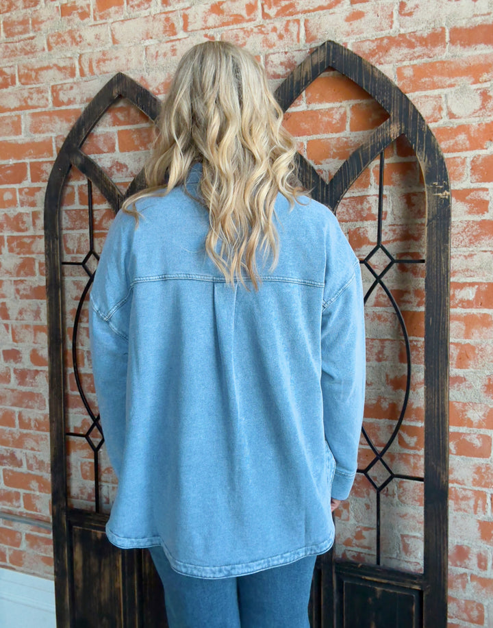 No Problems Stretch Denim Jacket