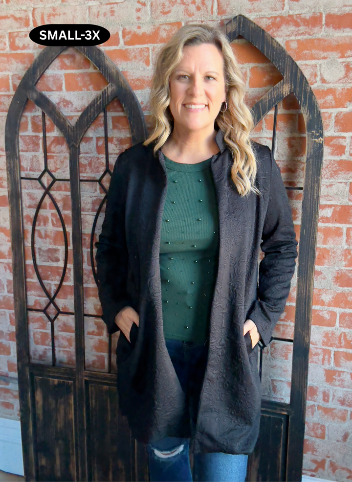 She's Classy Embossed Jacket