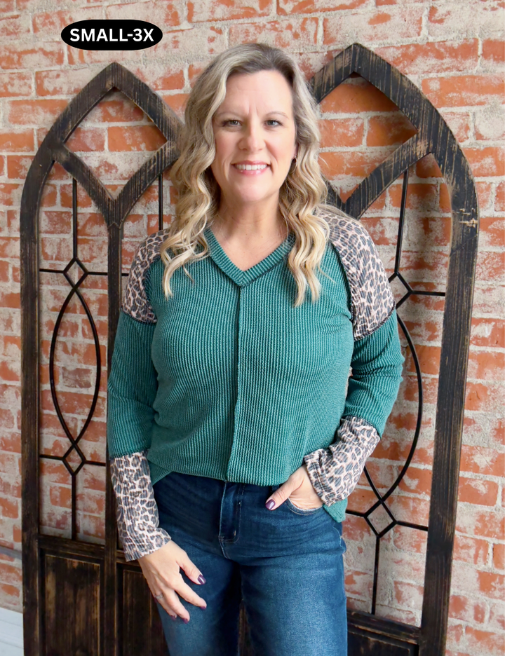 With It Leopard Color Block