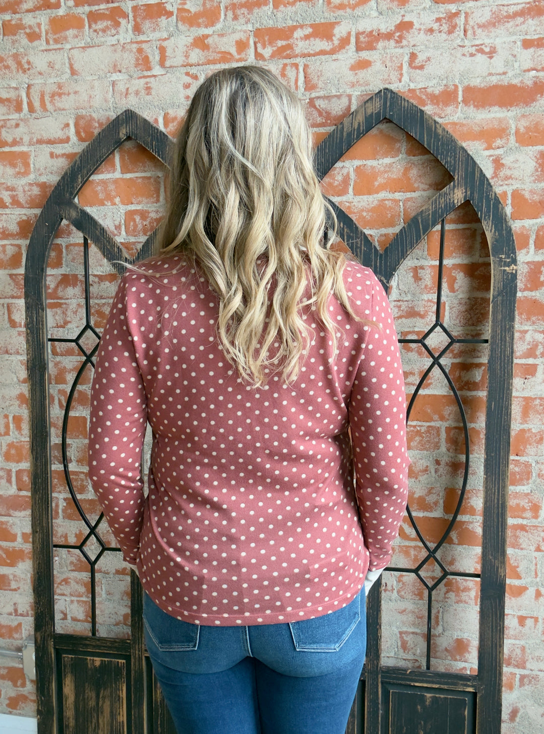 See It Through My Eyes Polka Dot Long Sleeve