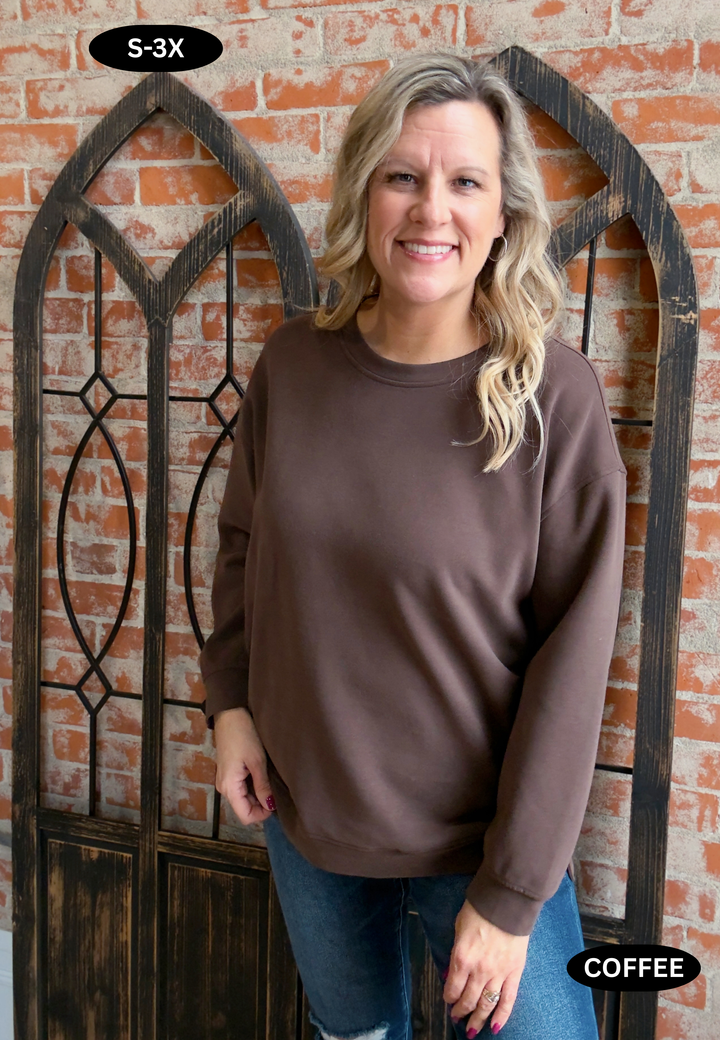 You've Got This Luxe Pullover-Brown Tones