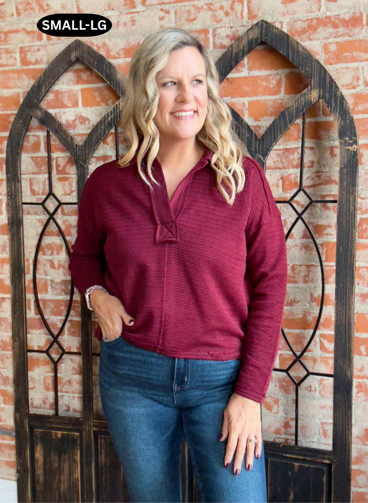 Notice You Collared Long Sleeve