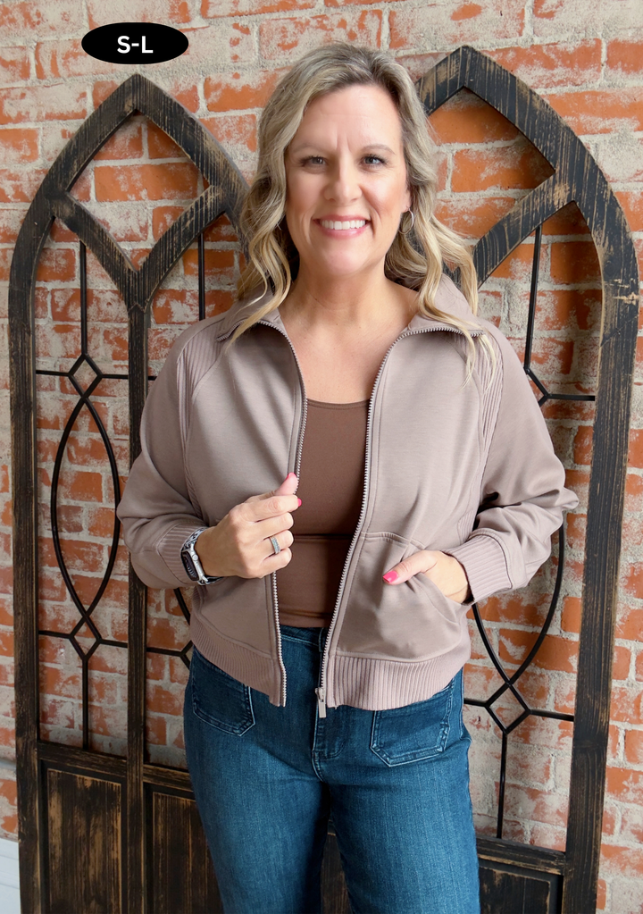 Price I Pay Scuba Jacket-Mocha