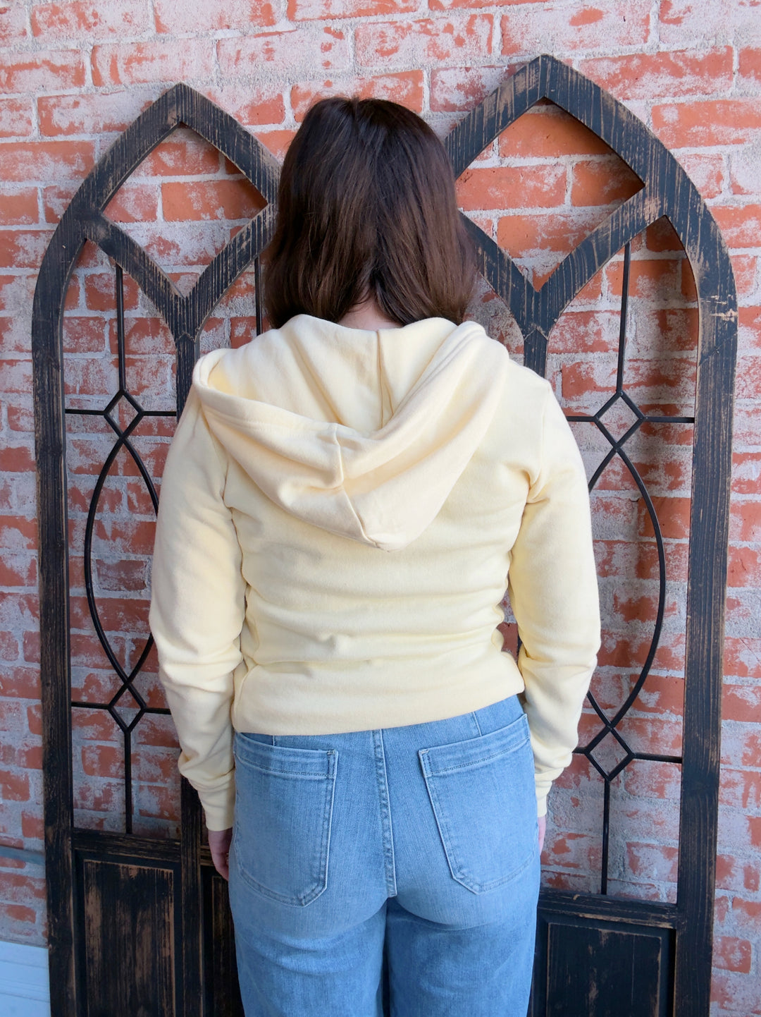 Always A Yes Fleece Zip Up-Yellow