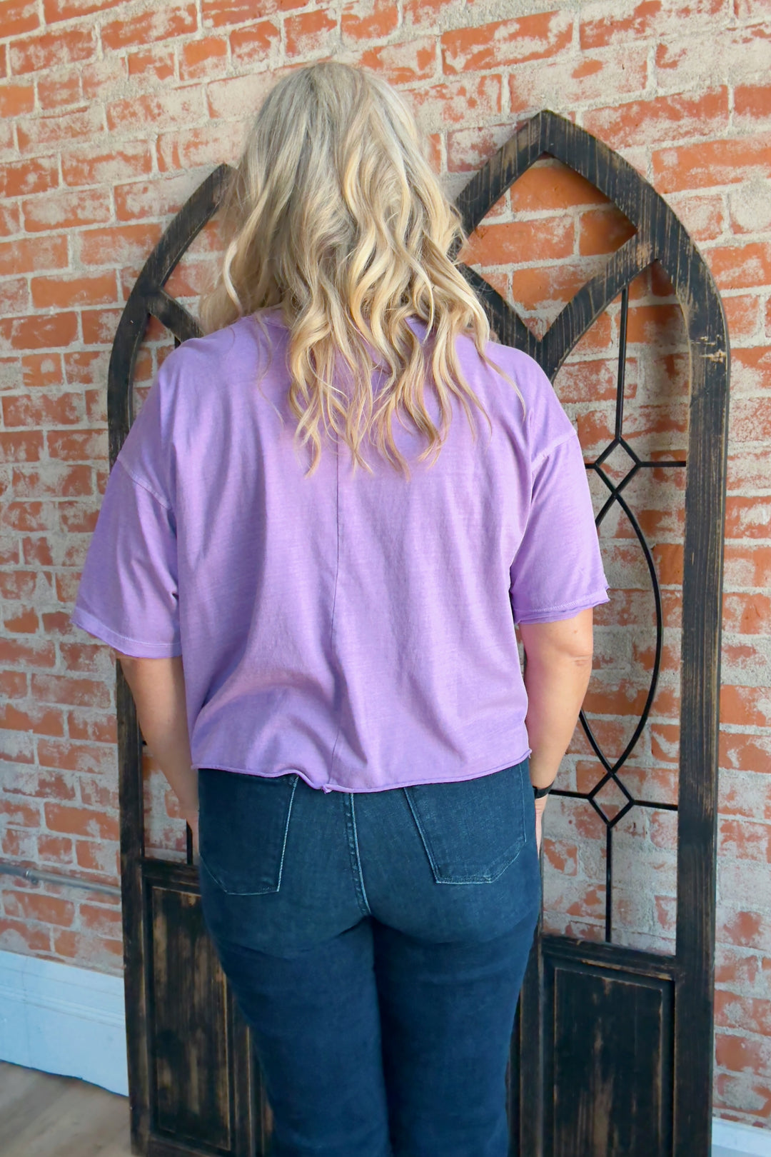 Work For It Mom Crop Tee-2 Colors