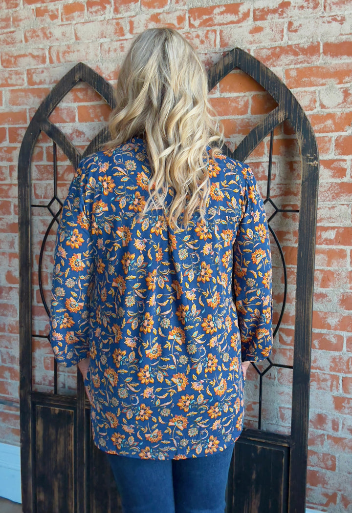 Amber Floral 3/4 Lizzy
