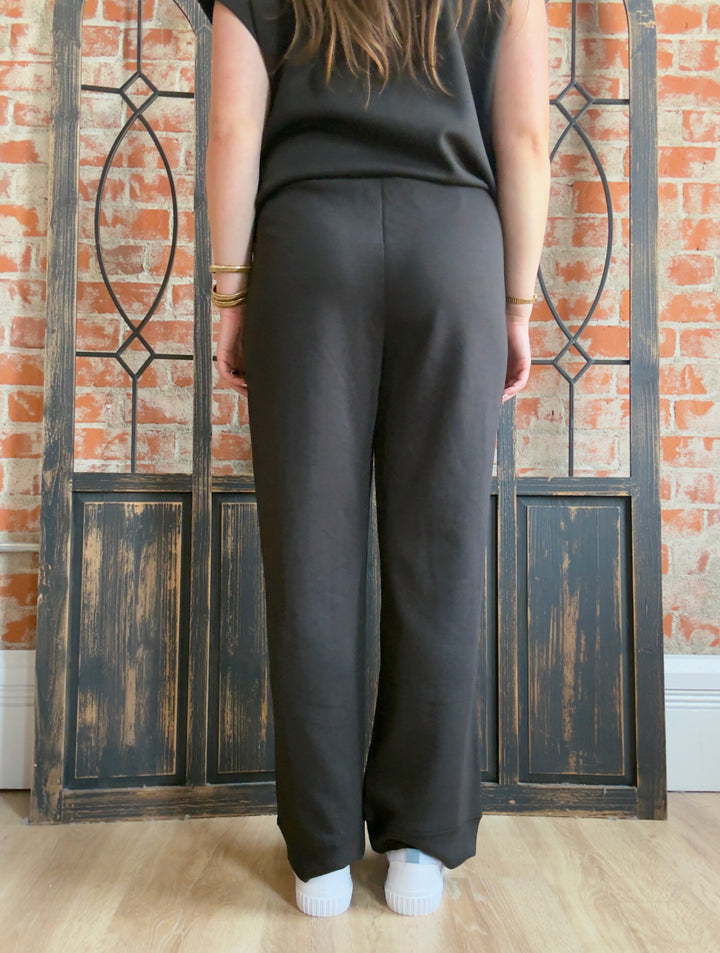 In The Zone Scuba Pant-Black & Grey
