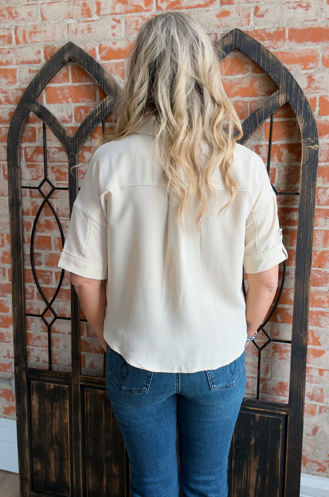 Take On The Day Button Up Blouse