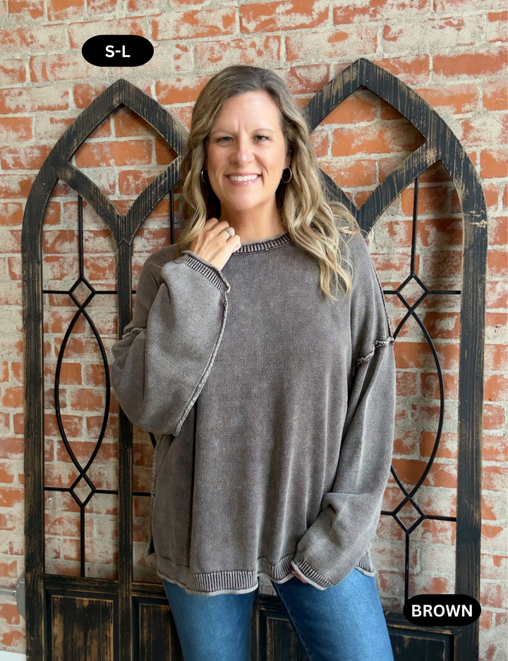 On My Side Oversized Sweater-2 Colors