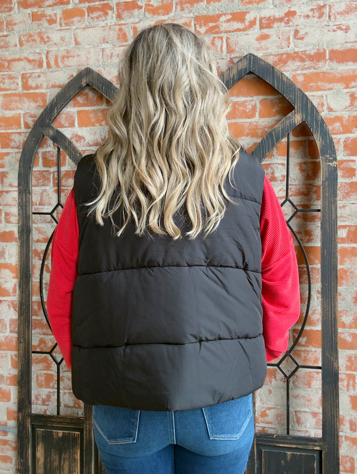 My Best Choice Puffer Vest-Black
