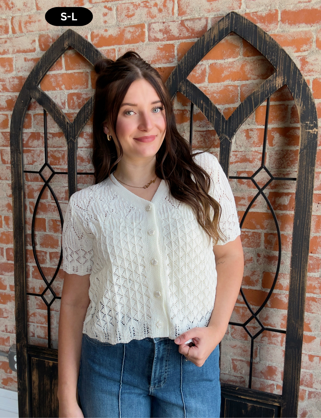 Roam The Halls Crochet Cardigan-Ivory