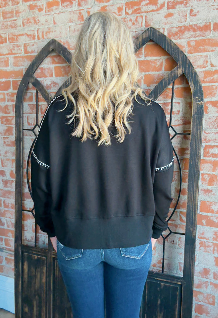 Stitch It Scuba Crewneck