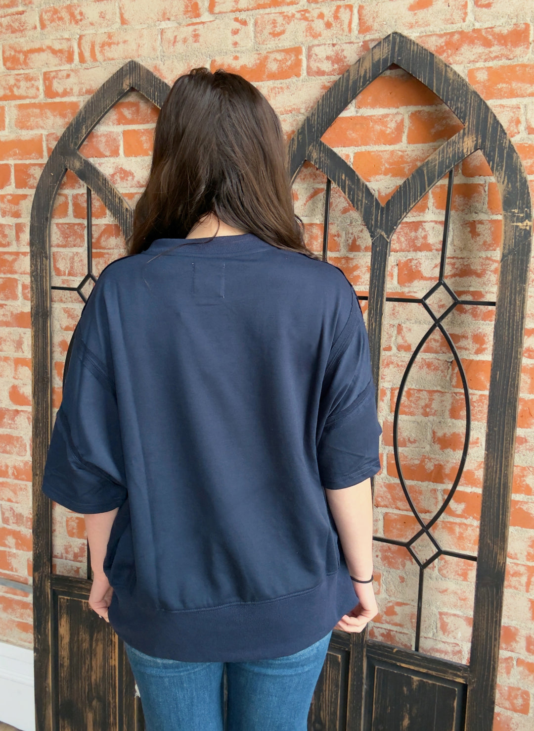 USA Patchwork Oversized Tee