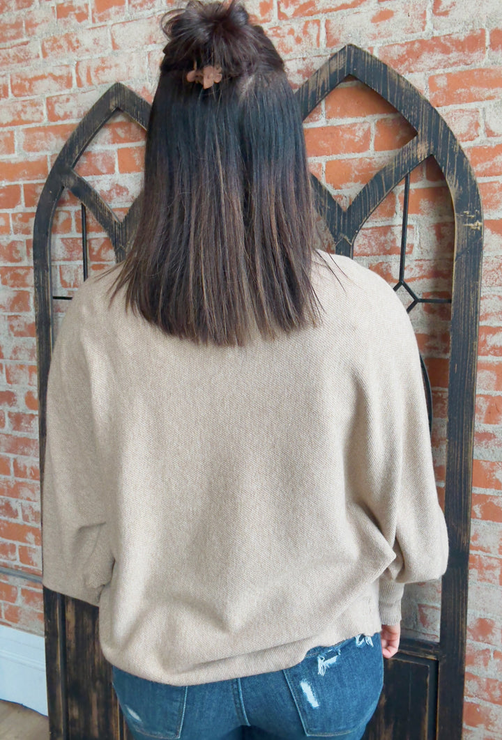 There To Layer Relaxed Cardigan-Mocha