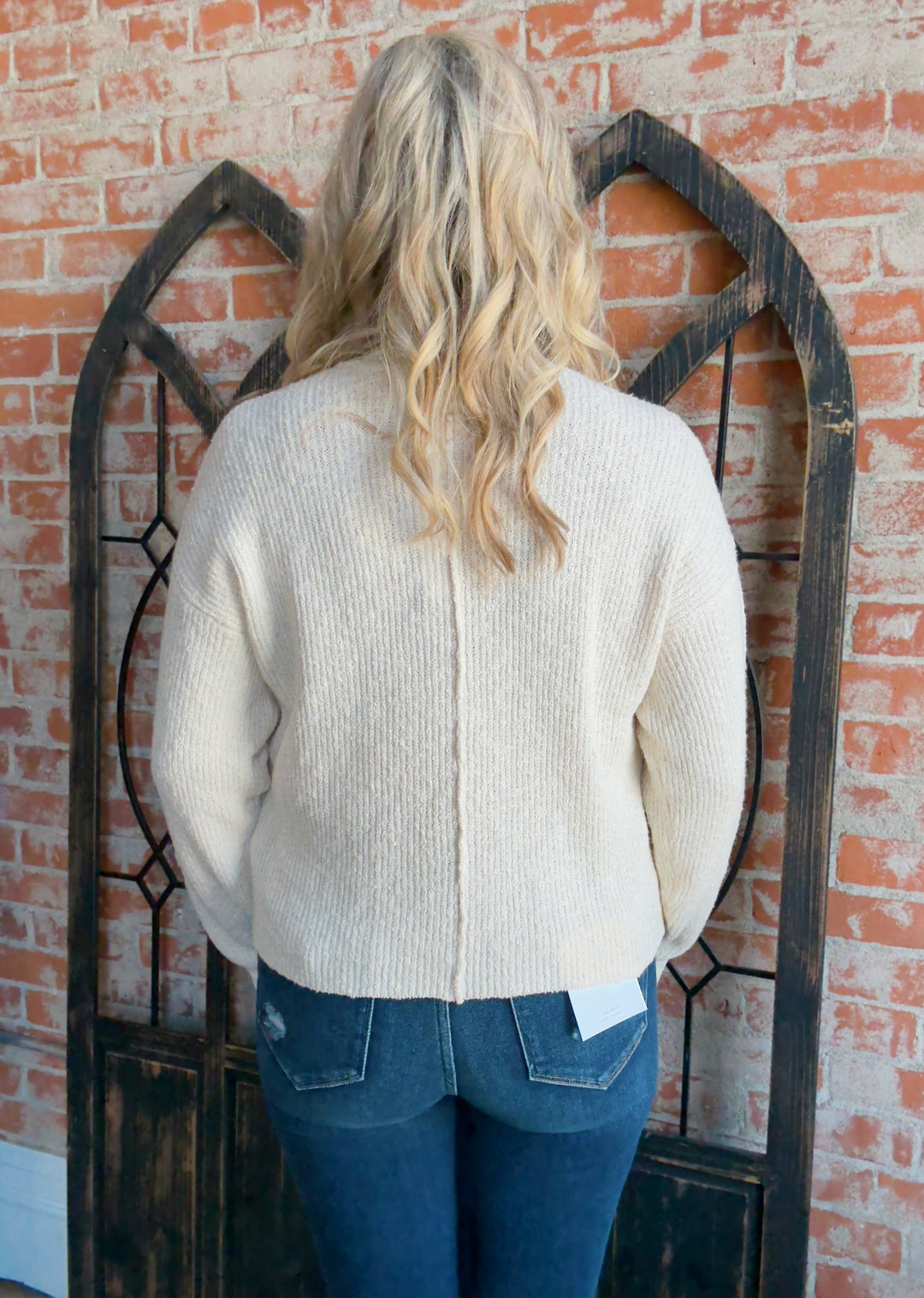 Love On You Pipe Sleeve Sweater
