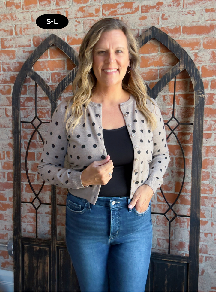 Normal Circumstances Polka Dot Cardigan
