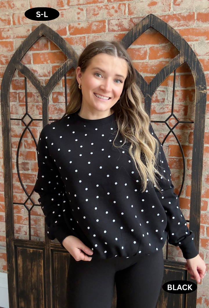 Dotty Darling Crewneck-2 Colors