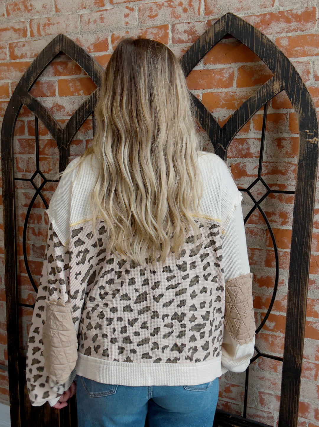 Gonna Need That Color Block Jacket-Leopard