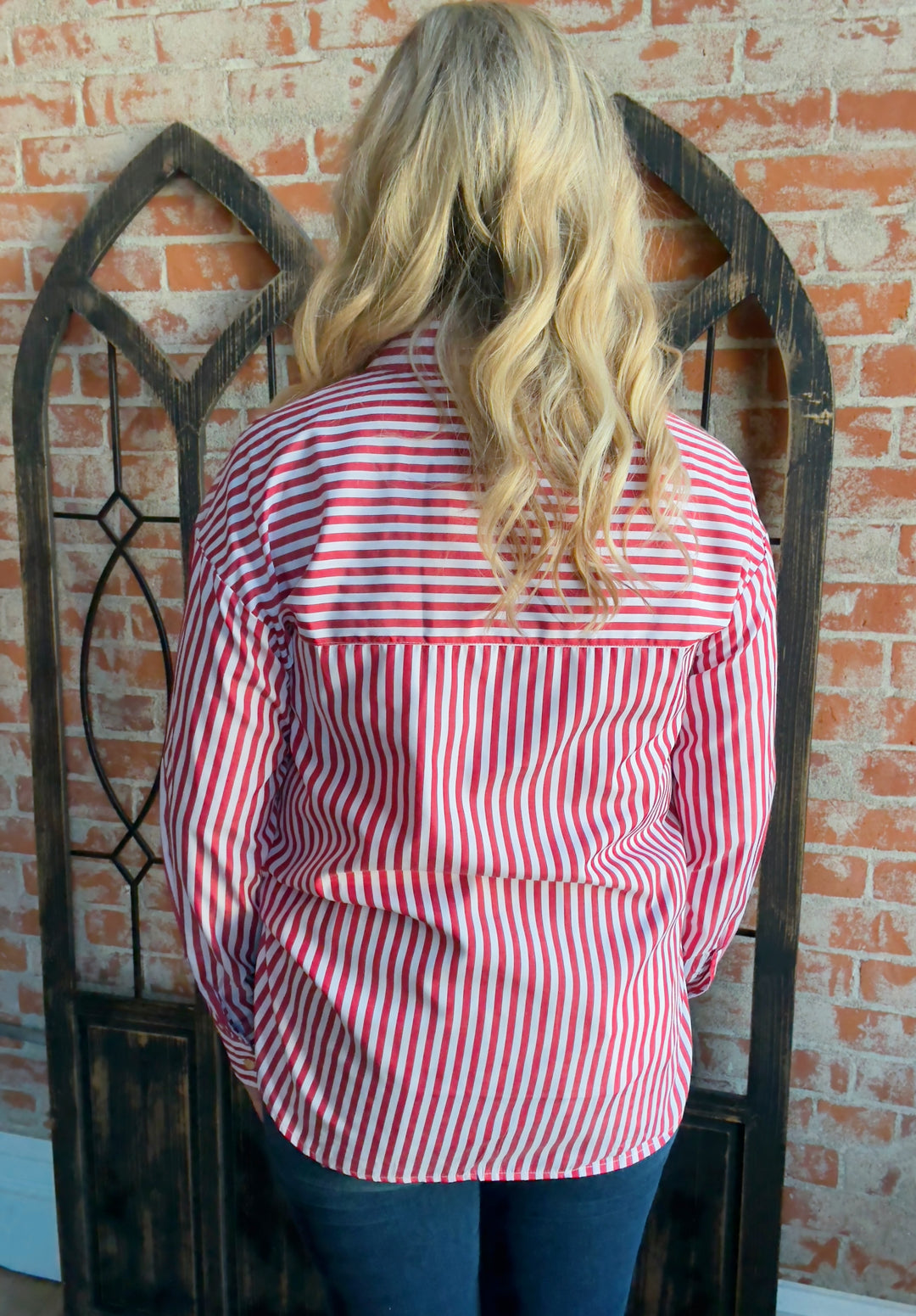Whatever Stripes Your Candy Cane Blouse