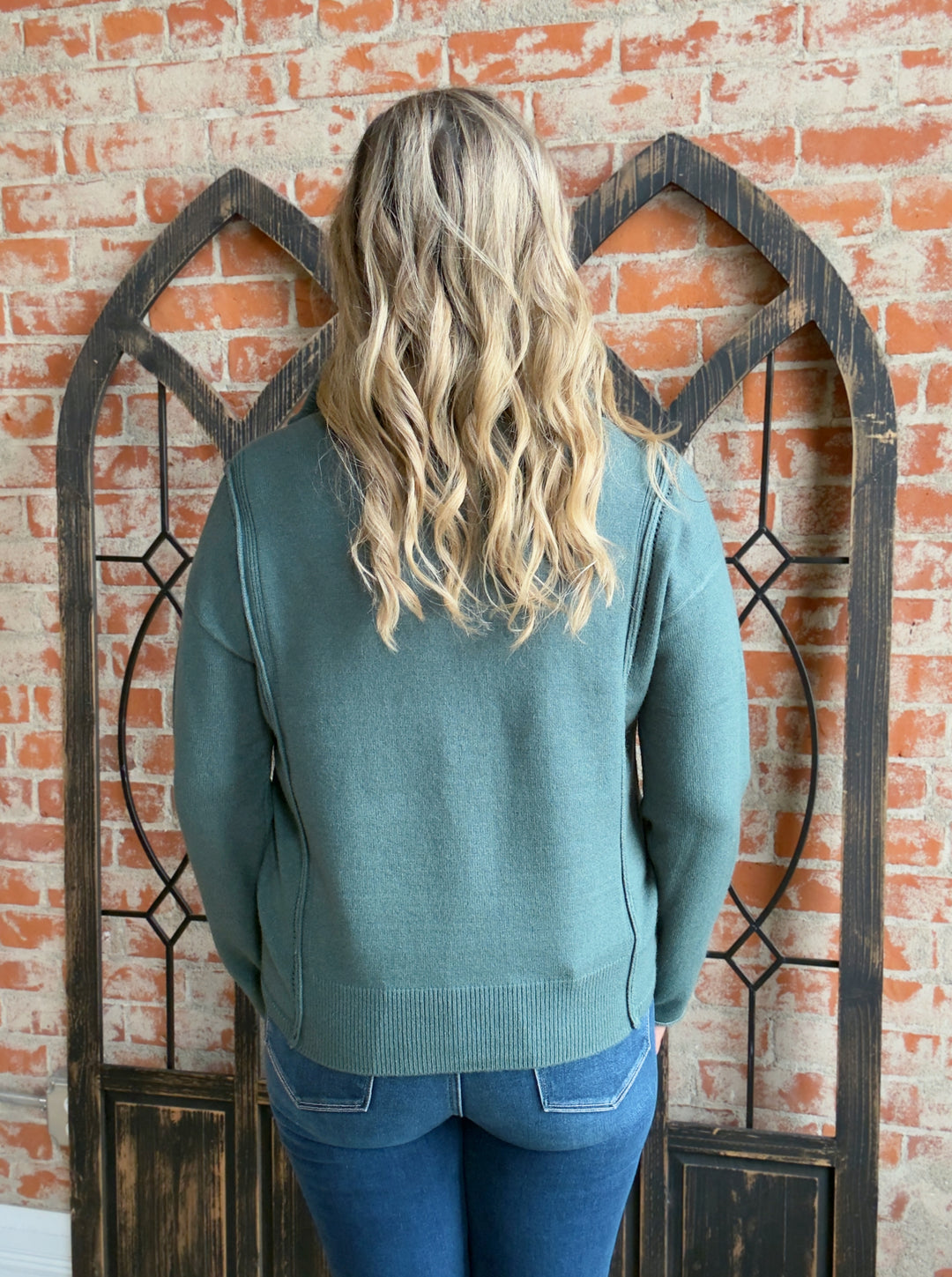 My Only Sweater Halfzip-Jade