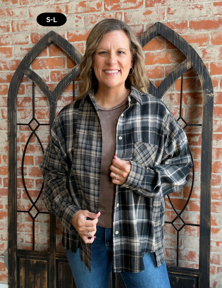 Kambrie Flannel-Charcoal