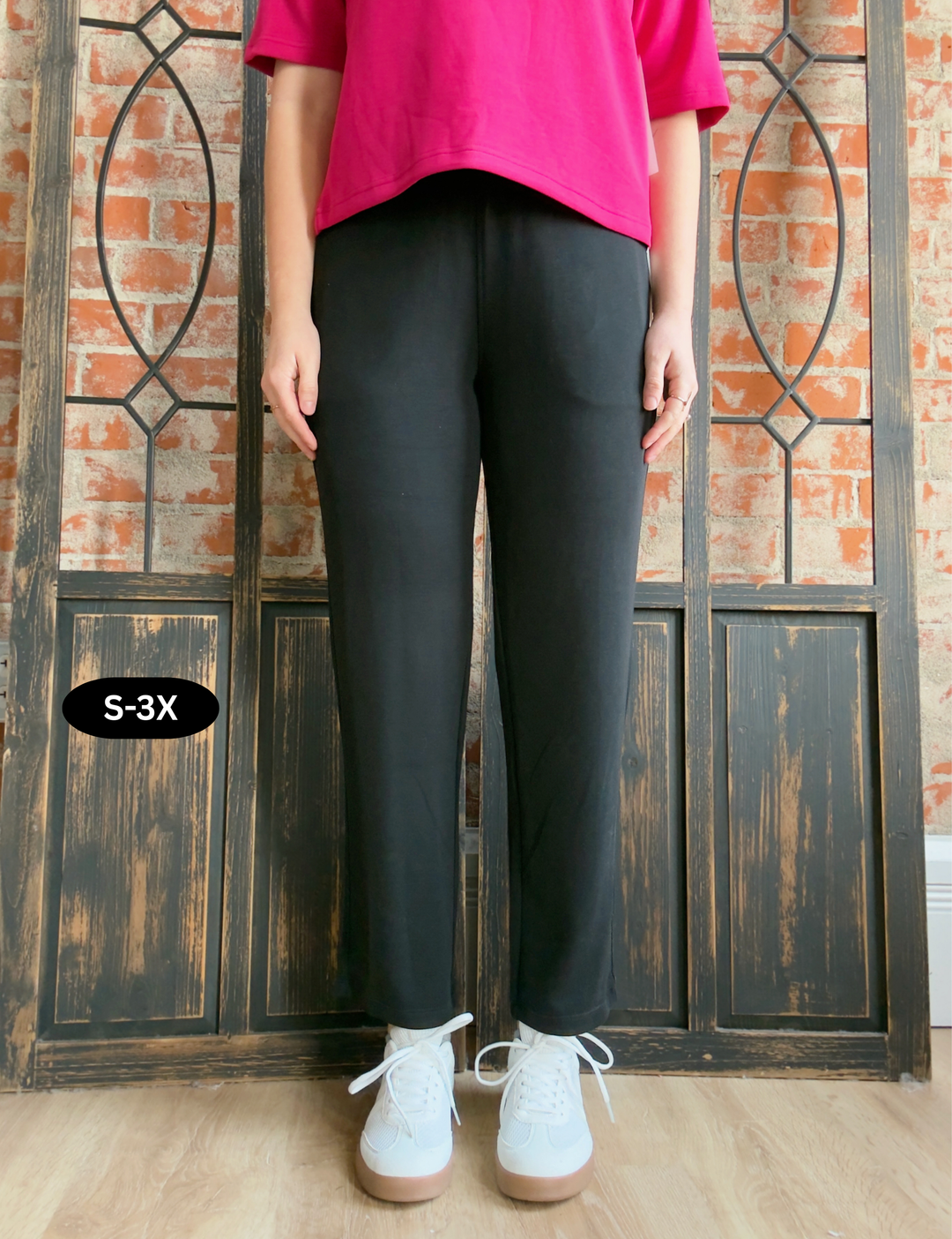 Keep It Chill Scuba Cropped Pant-Black