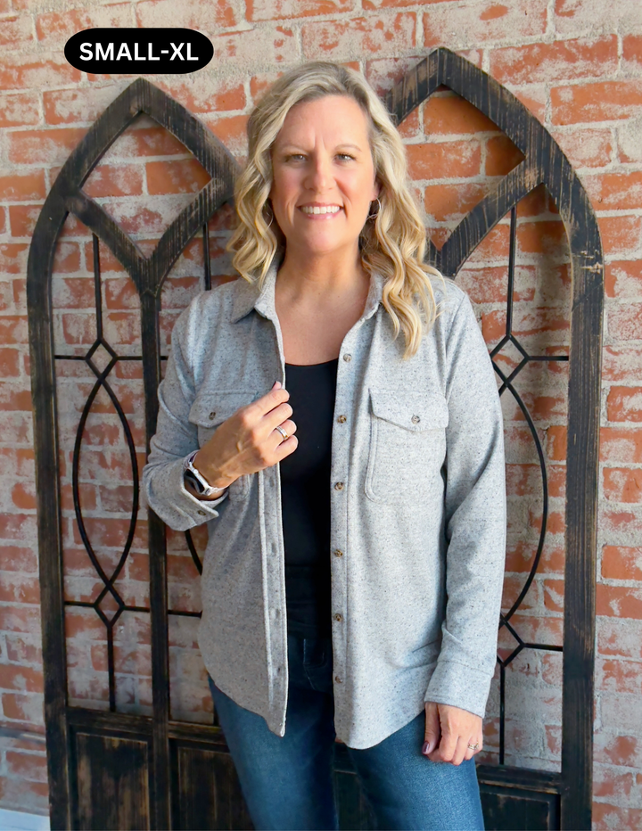 Peppered Life Is Good Shacket