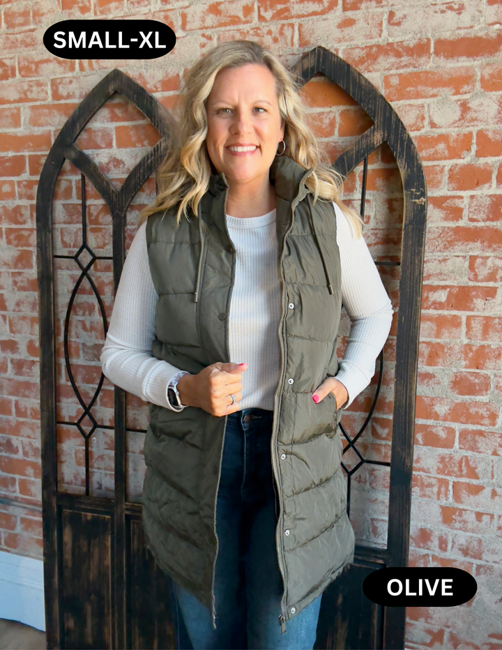 Always In Demand Long Vest-Fall Colors