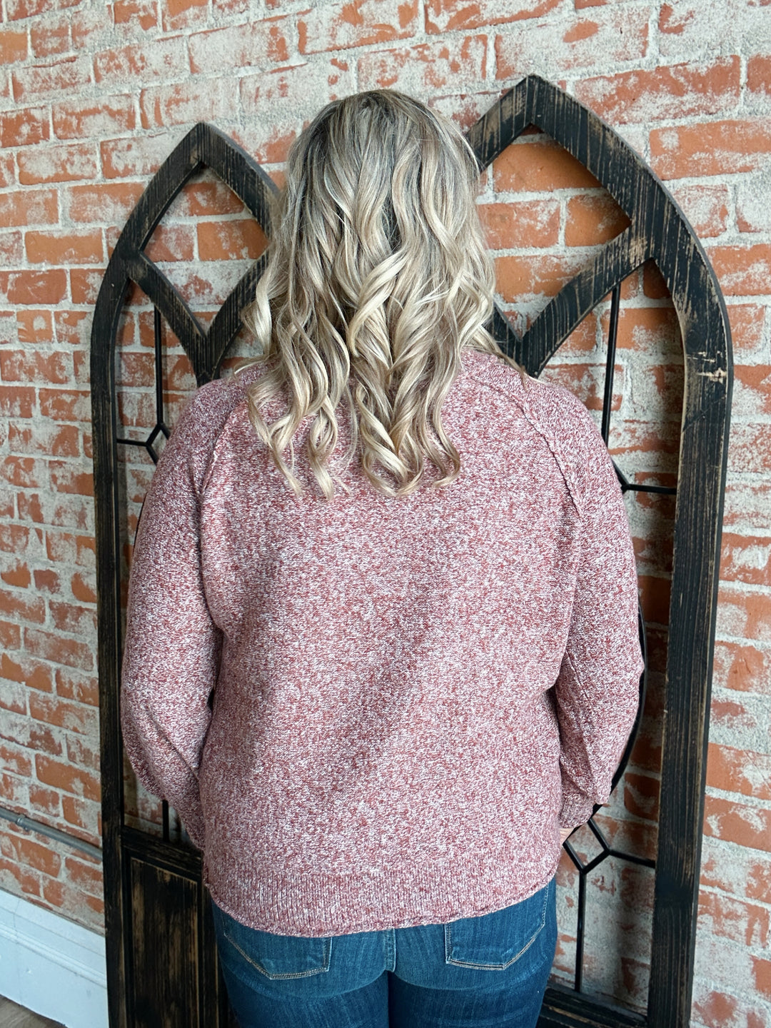 Quick To Defend Heathered Sweater-2 Colors