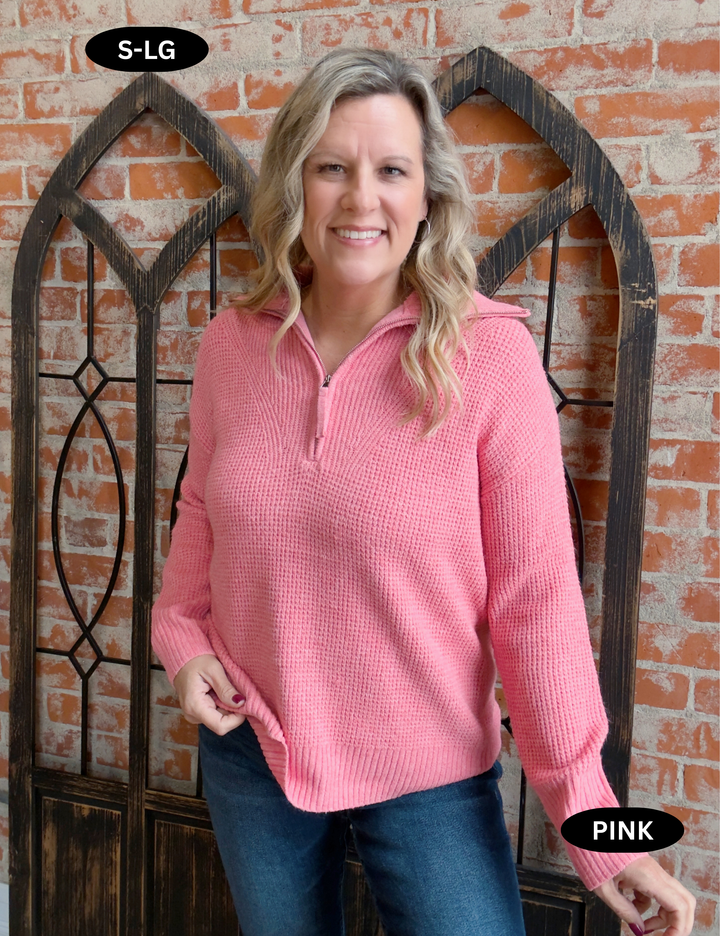 Take It Day To Day Halfzip Sweater