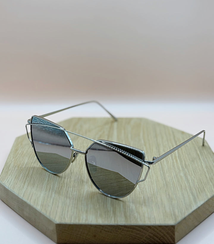 Cool Cat Mirrored Aviator Sunglasses