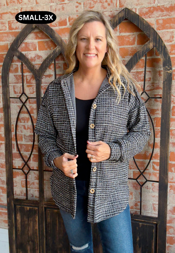 Let Me See You Shimmer Shacket