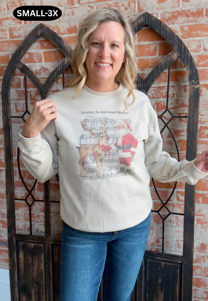 Musical Rudolph Crewneck
