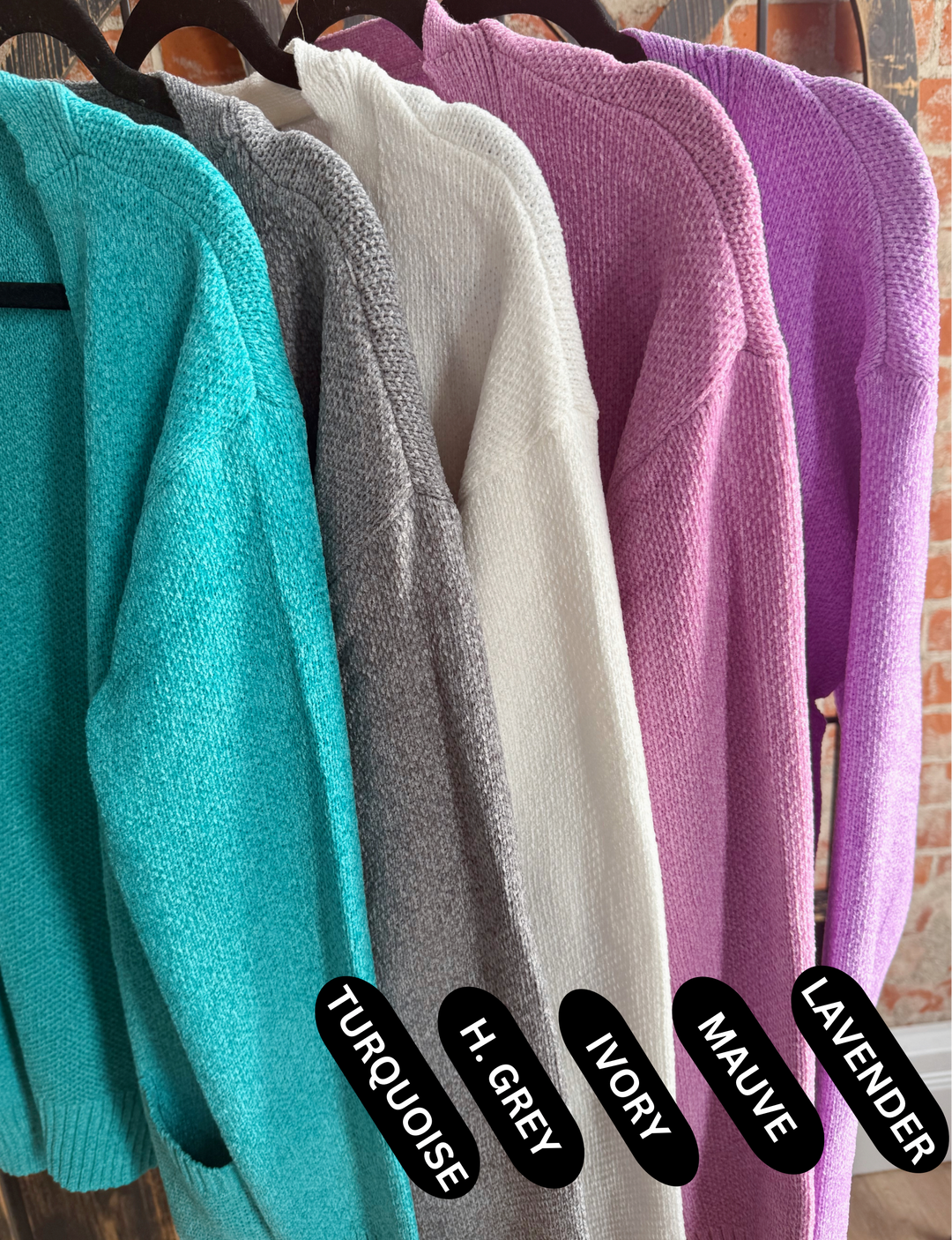 Super Chill Chenille Cardigan-Spring Colors