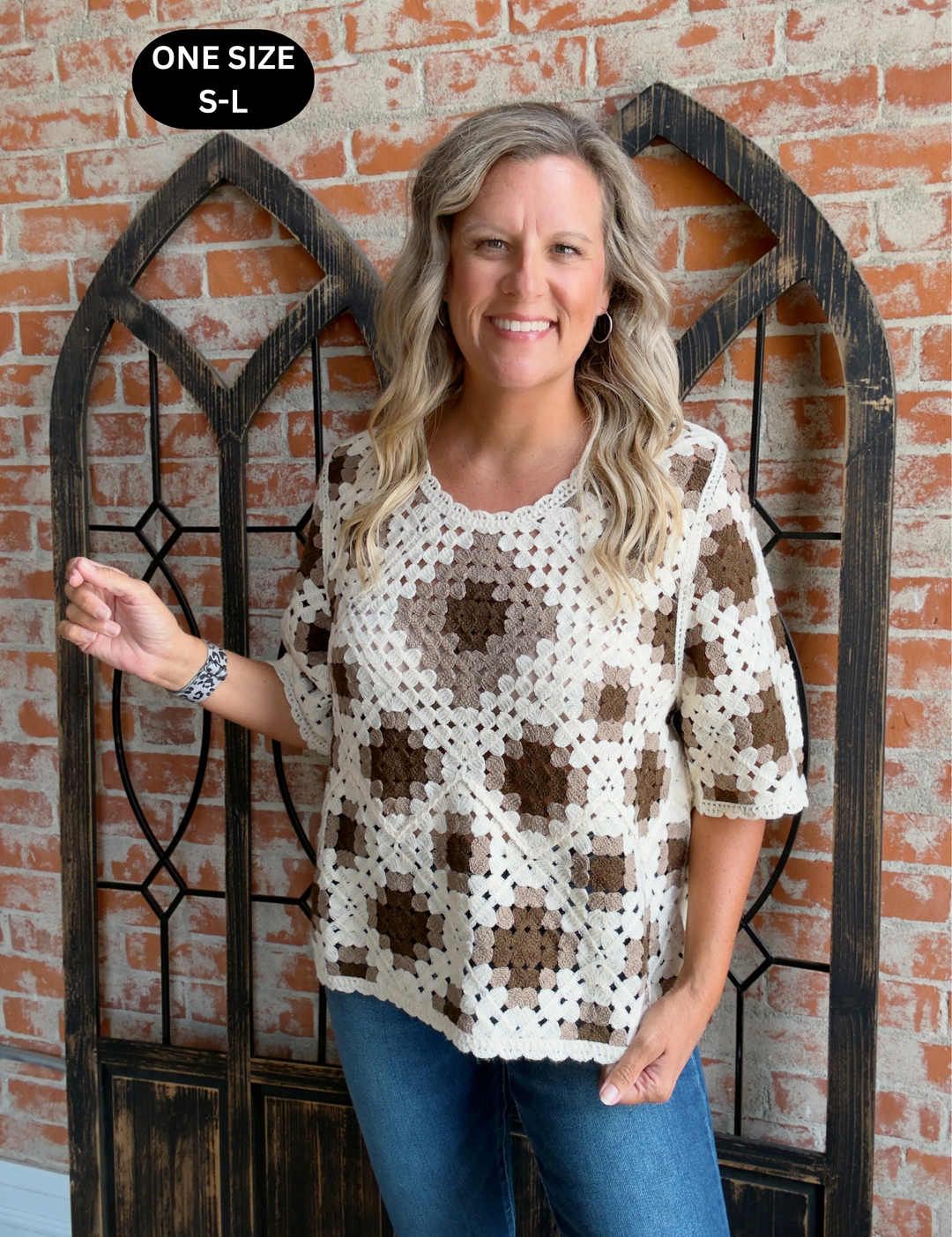No Worries Crochet Sweater